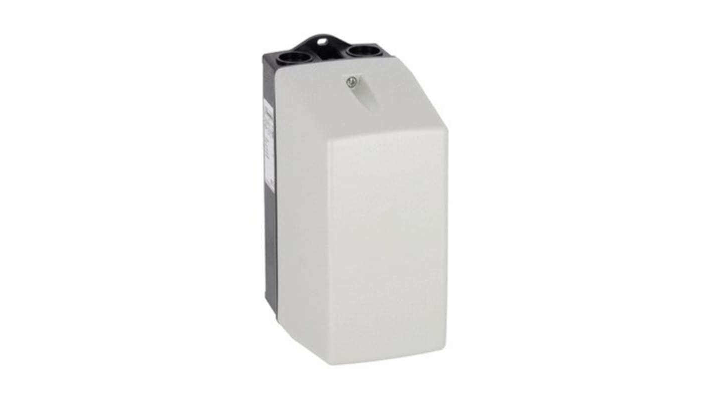 Contenitore stazione di controllo Lovato M1N in policarbonato bianco, IP65, per contattori BF09A, BF12A, BF18A. Temperatura -25/+60°C.