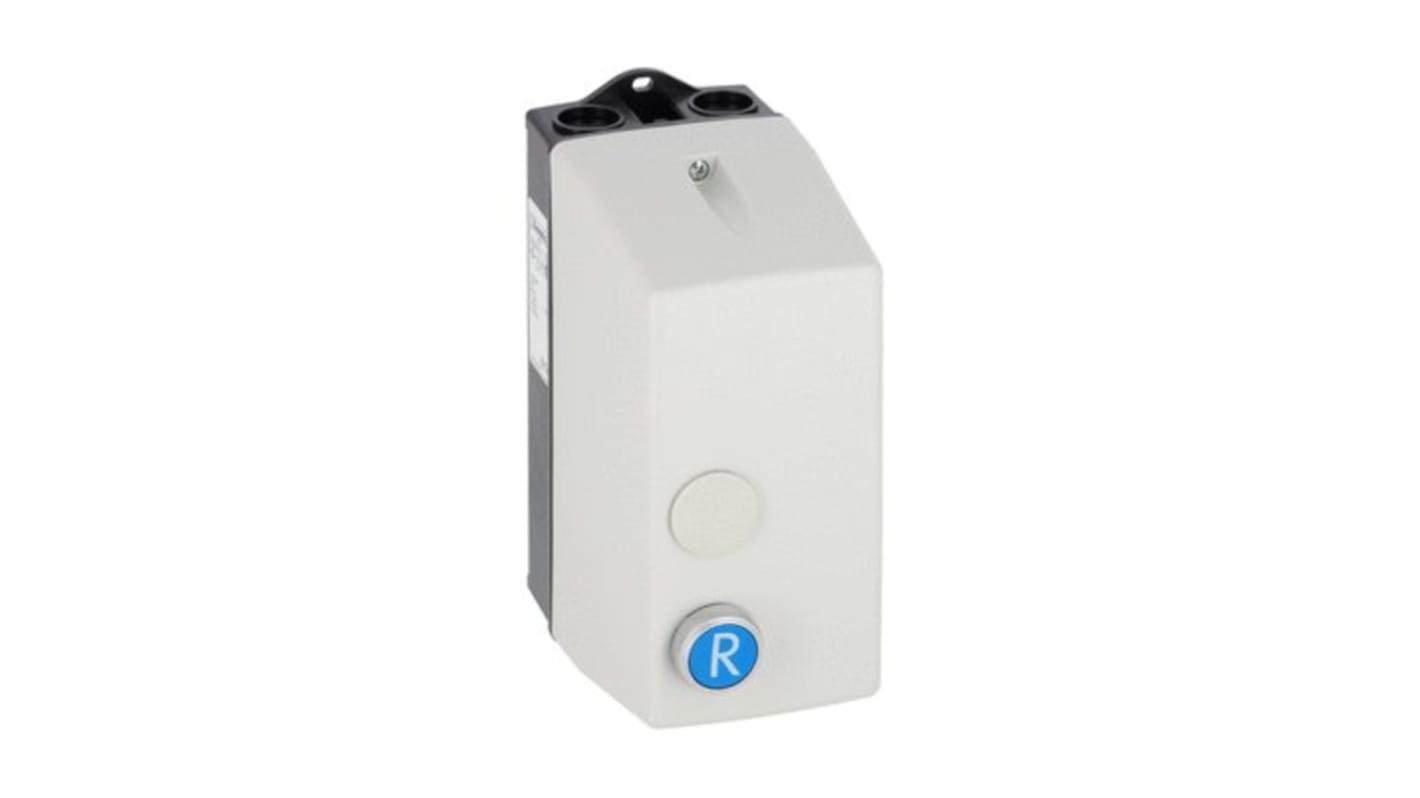 Contenitore stazione di controllo Lovato M1RA in policarbonato bianco, IP65, per contattori BF09A, BF12A, BF18A e relè RF38.
