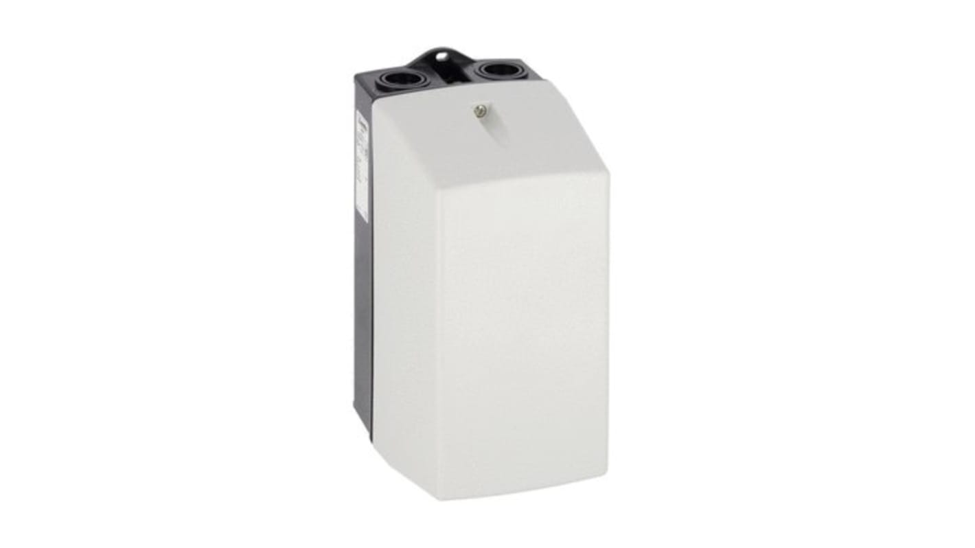Contenitore stazione di controllo Lovato M2N in policarbonato bianco, grado di protezione IP65, per contattori BF25A, BF26A, BF32A.