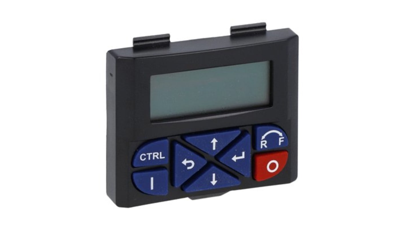 Tastierino Lovato VLBXC01 per variatori di velocità VLB3, con display per interazione semplice, peso 0,08 Kg.