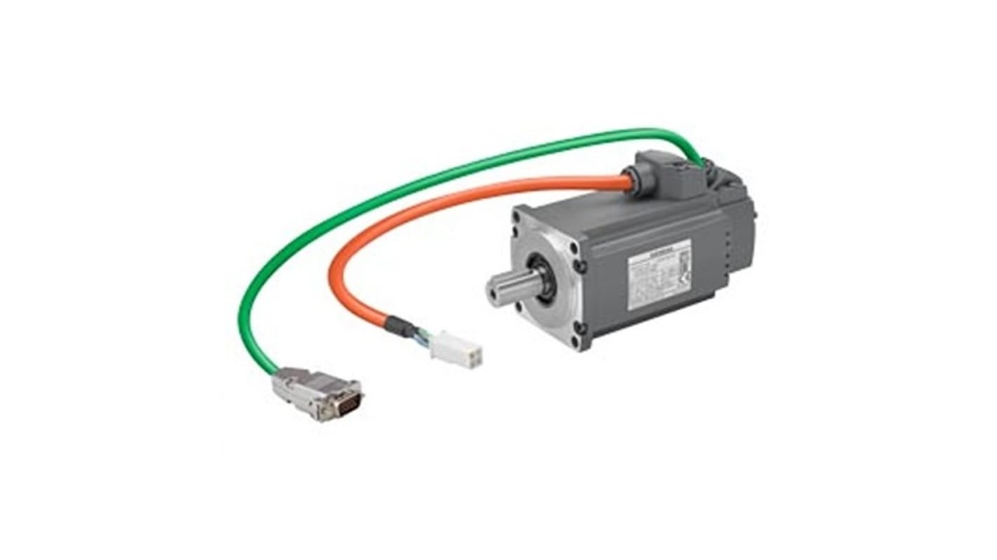 Servomotore Sincrono Siemens 1FL6032-2AF21-1LB1, potenza 0,2 kW, tensione 230 V, montaggio a flangia, rotazione oraria.