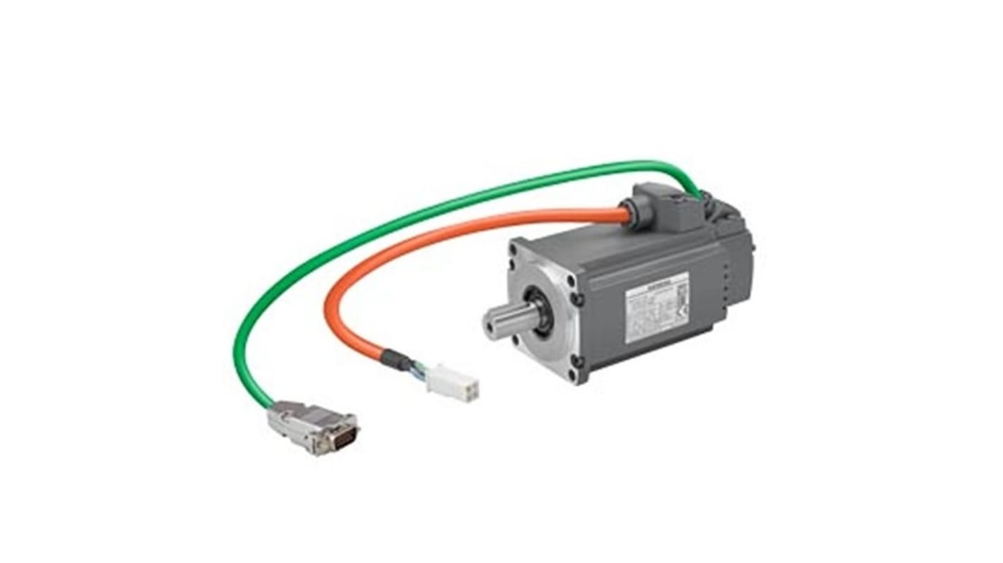 Servomotore Sincrono Siemens 1FL6032-2AF21-1MG1, potenza 0,2 kW, 230 V, montaggio a flangia, rotazione oraria.