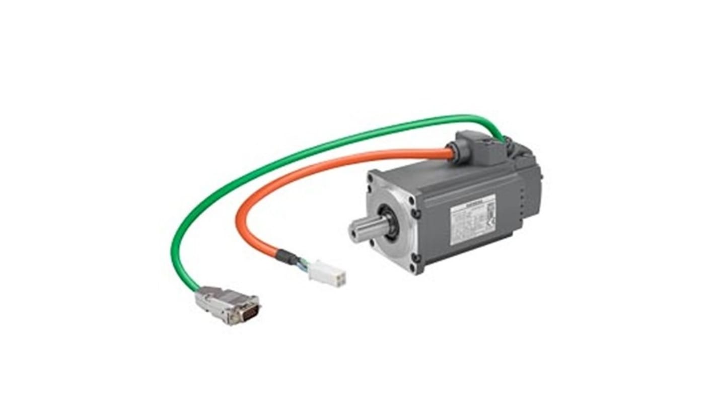 Servomotore Sincrono Siemens 1FL6034-2AF21-1LB1, 0,4 kW, 230 V, montaggio a flangia, rotazione oraria.