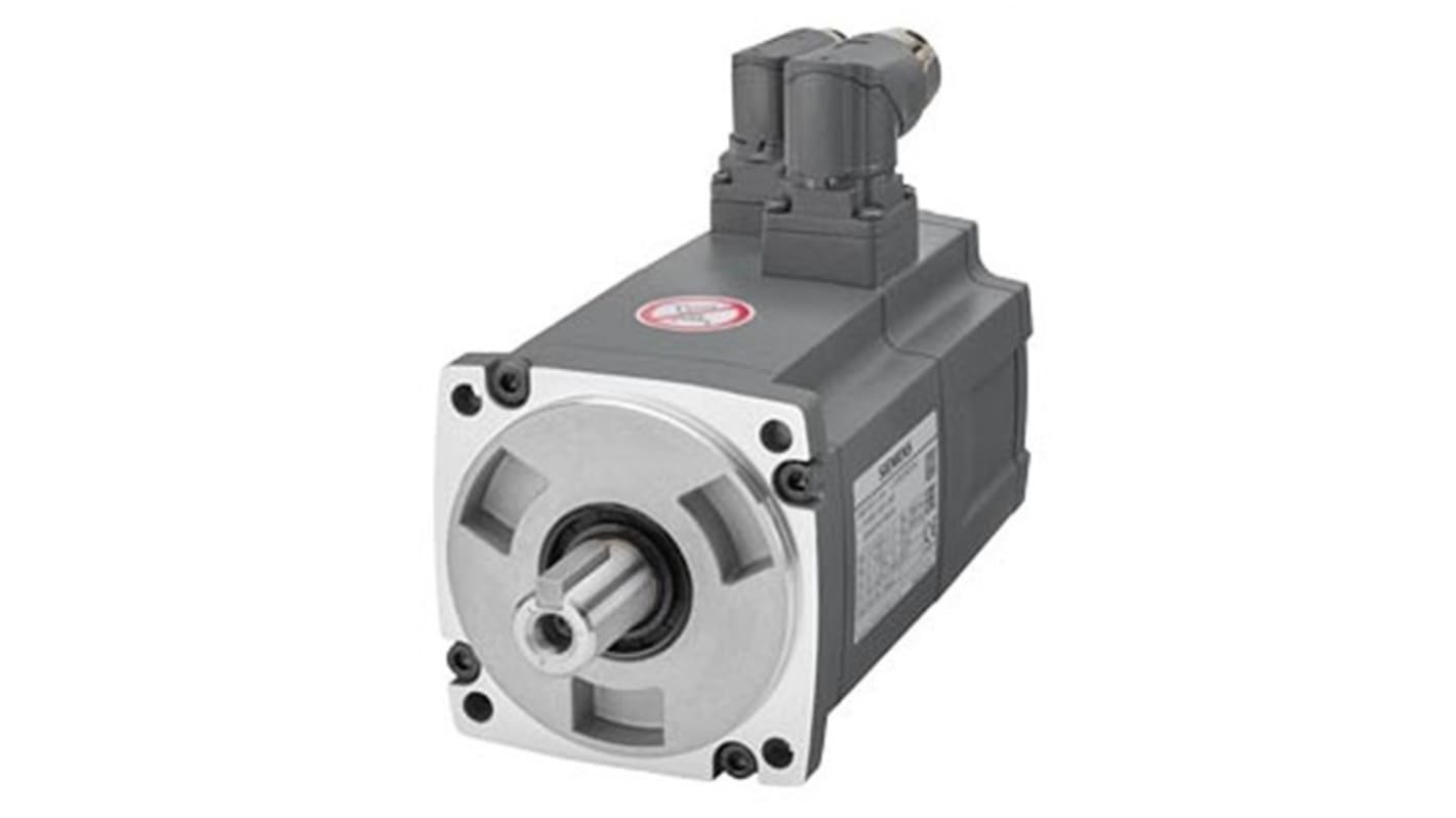 Servomotore Sincrono Siemens 1FL6042-1AF61-2AB1, potenza 0,4 kW, montaggio a flangia, rotazione oraria, 400 V.