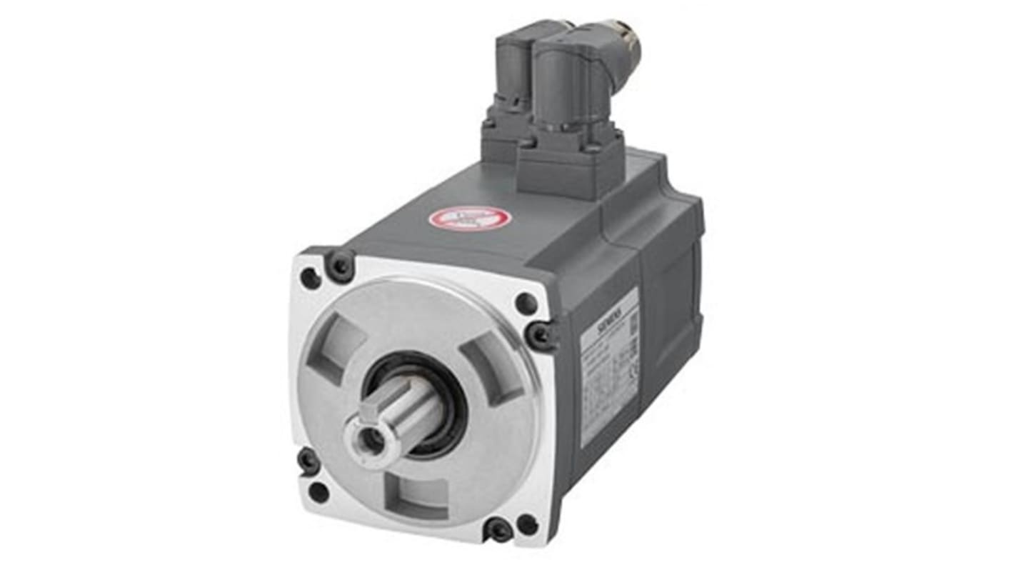 Servomotore Sincrono Siemens 1FL6042-1AF61-2AG1, potenza 0,4 kW, montaggio a flangia, rotazione oraria, 400 V.