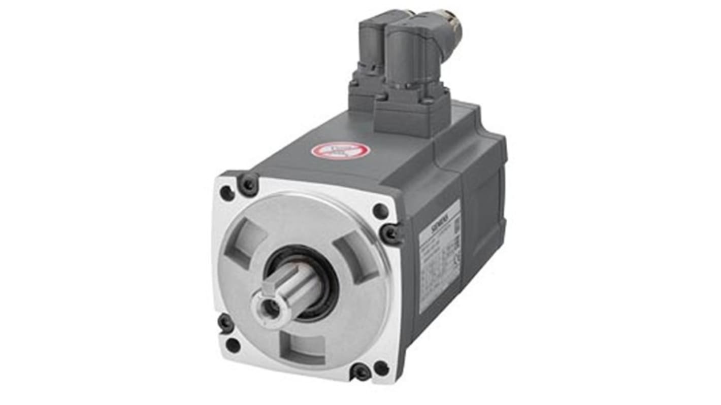 Servomotore sincrono Siemens 1FL6042-1AF61-2AH1, potenza 0,4 kW, montaggio a flangia, rotazione oraria, 400 V.