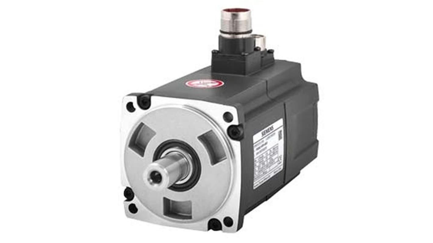 Servomotore Sincrono Siemens 1FL6044-1AF61-2AG1, potenza 0,75 kW, montaggio a flangia, rotazione oraria, 400 V.