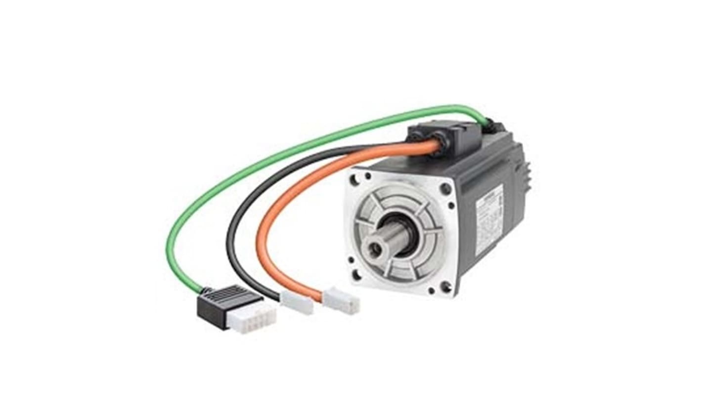 Servomotore Sincrono Siemens 1FL6044-2AF21-1AH1, potenza 1 kW, tensione 230 V, montaggio a flangia, rotazione oraria.