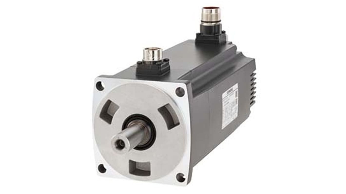 Servomotore sincrono Siemens 1FL6054-2AF21-2AH1, 2 kW, 230 V, montaggio a flangia, rotazione oraria, raffreddamento naturale.