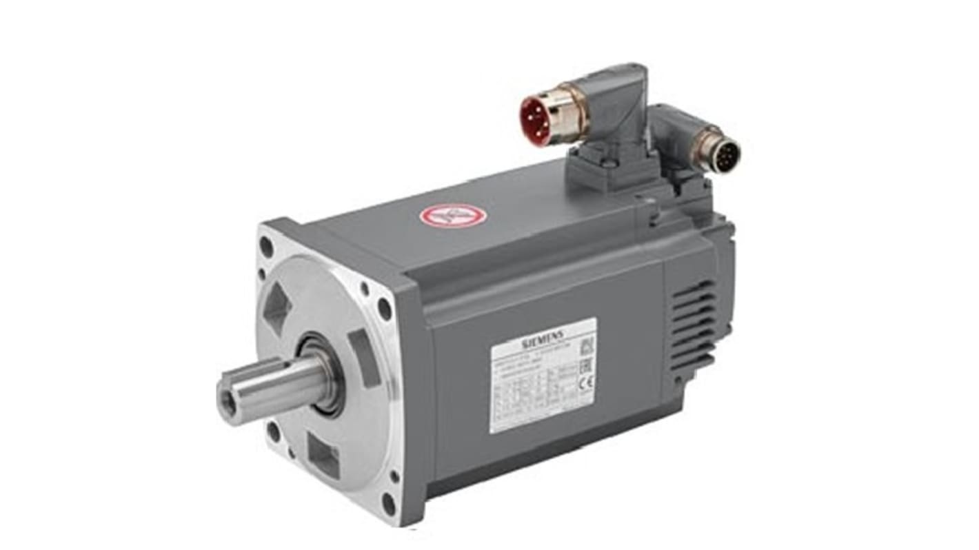 Servomotore Sincrono Siemens 1FL6054-2AF21-2LA1, potenza 2 kW, tensione 230 V, montaggio a flangia, rotazione oraria.
