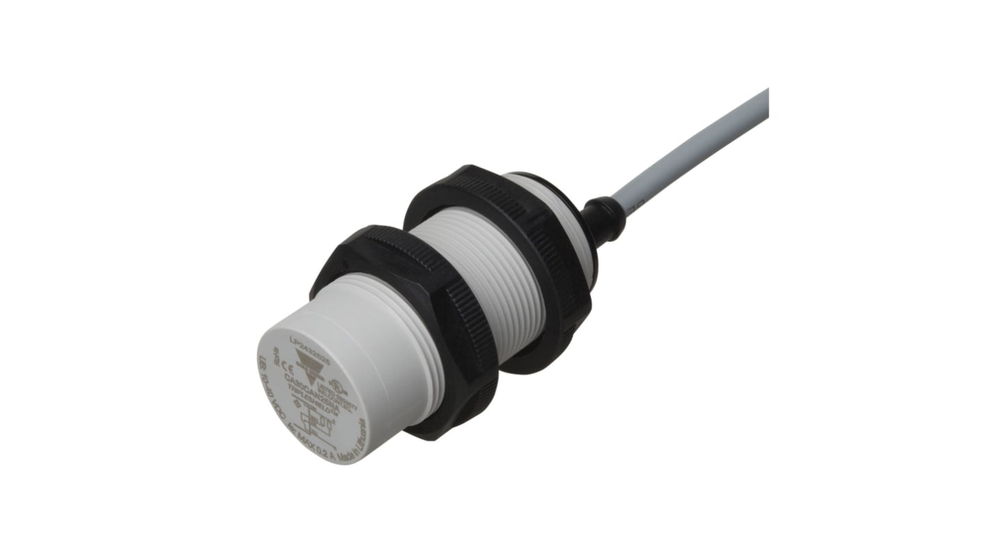 Sensore di prossimità cilindrico NPN Carlo Gavazzi CA30CAN25NA, distanza di rilevamento 25 mm, grado di protezione IP67/IP68/IP69K.