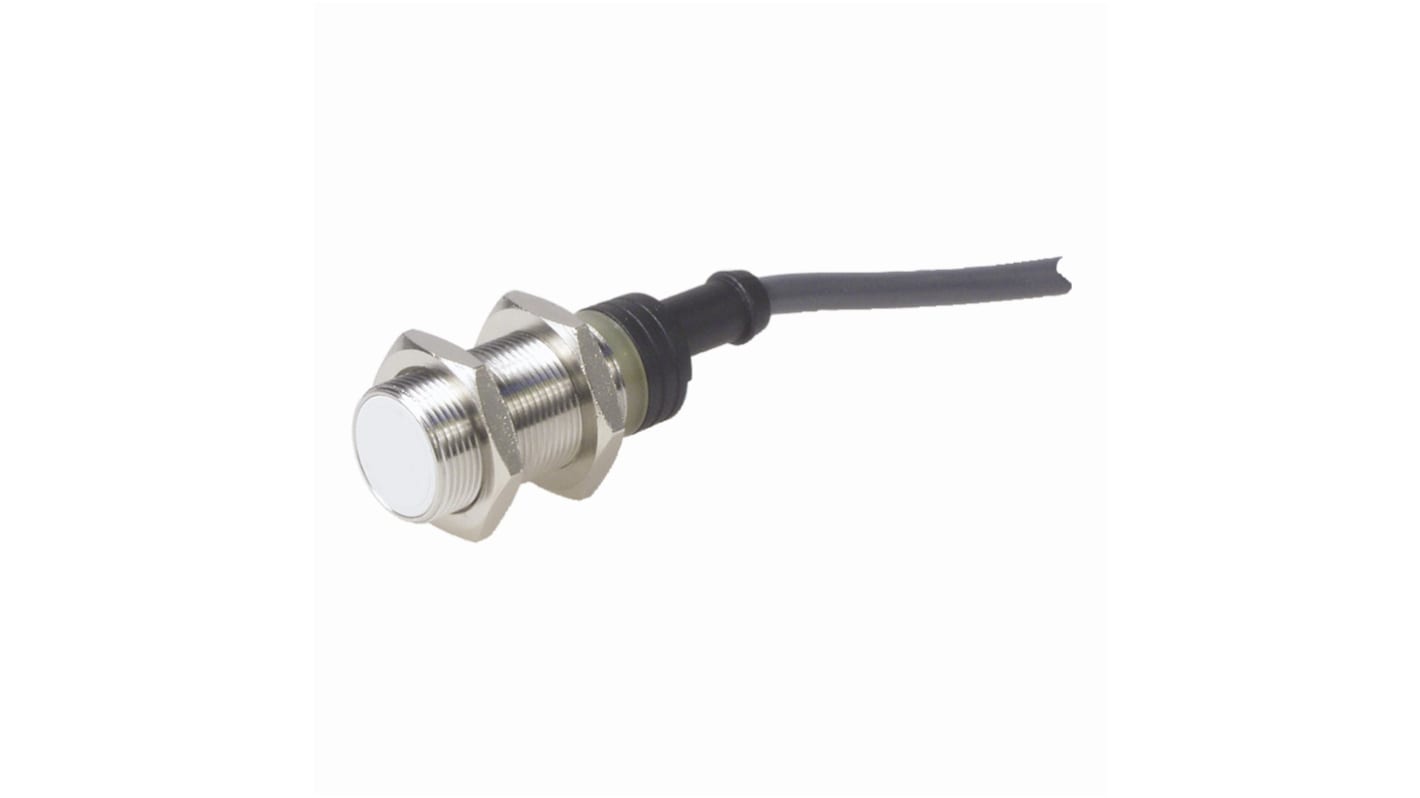 Sensore di prossimità induttivo cilindrico Carlo Gavazzi EI1805TBOSS, rilevamento a 5 mm, contenitore in acciaio inox, grado di protezione IP67.