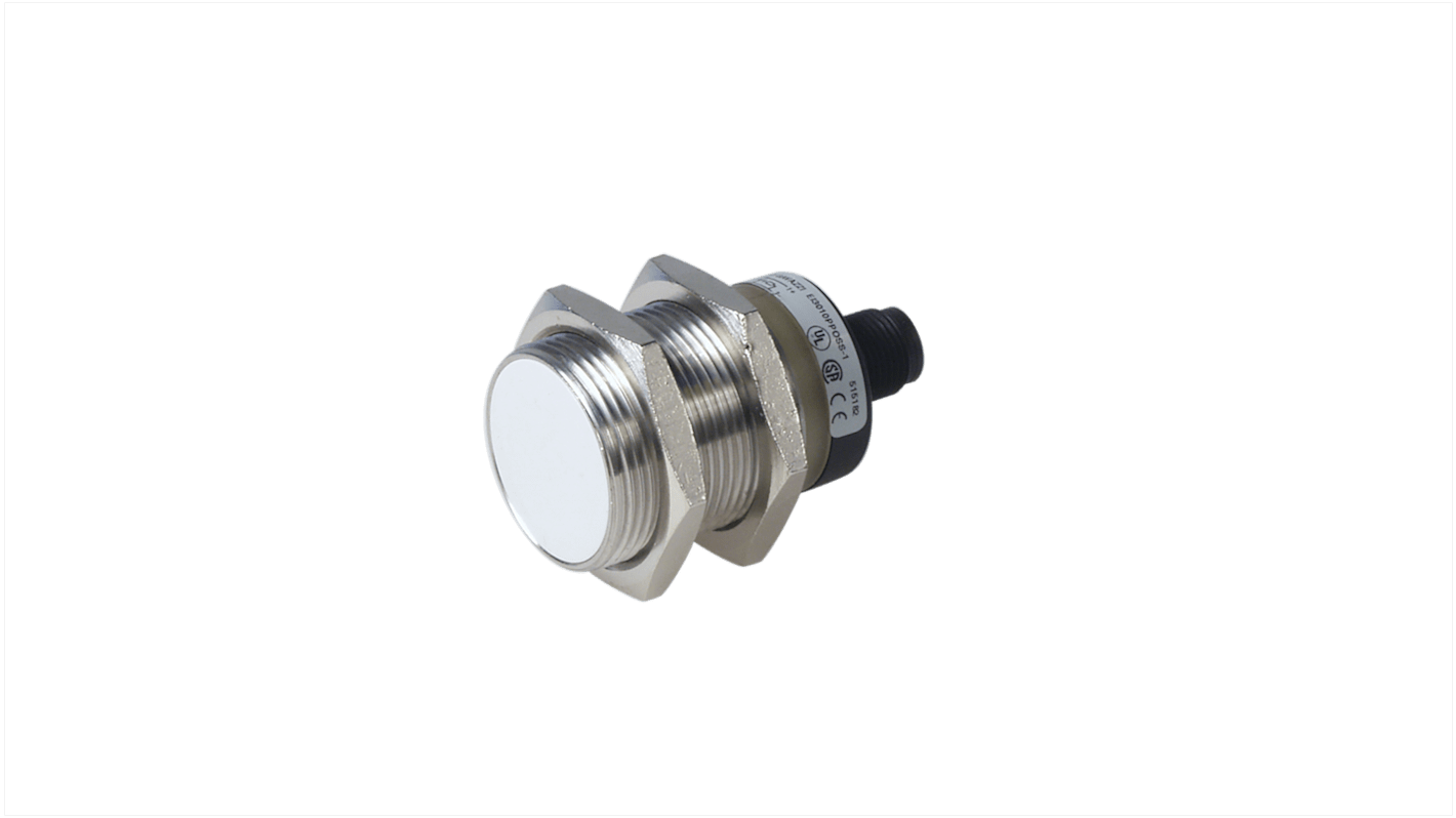 Carlo Gavazzi EI3010PPOSS-1, sensore induttivo cilindrico PNP M30, rilevamento 10 mm, IP67, alimentazione 10-40 V c.c.