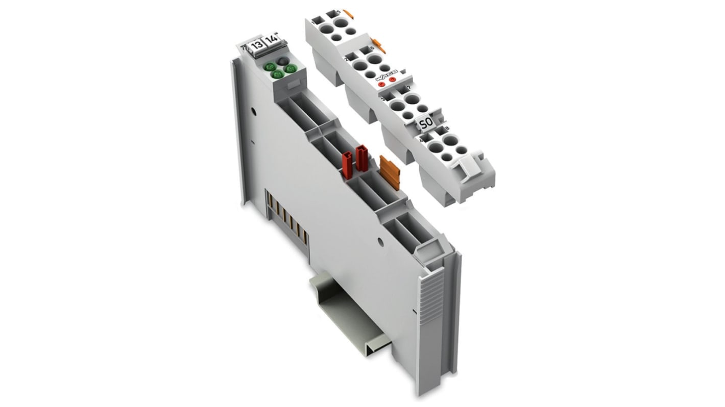 Modulo di interfaccia Wago 753-653/003-000, RS 485, protezione IP20, montaggio su guida DIN, alimentazione 5 V.