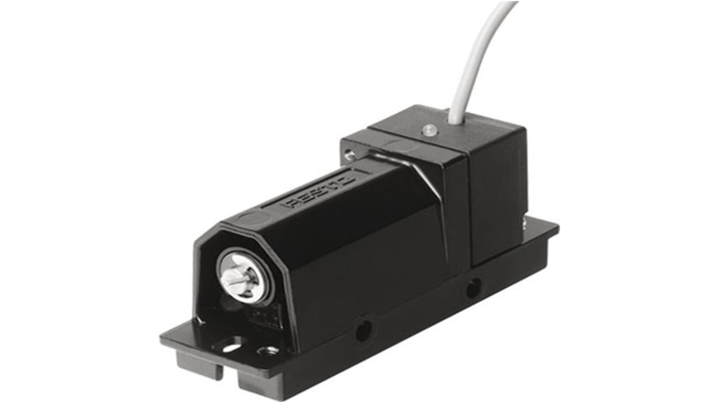 Pressostato Festo PEN-M5 per vuoto, design resistente agli schizzi, montaggio su telaio 2N, uscita PNP, max 8bar.