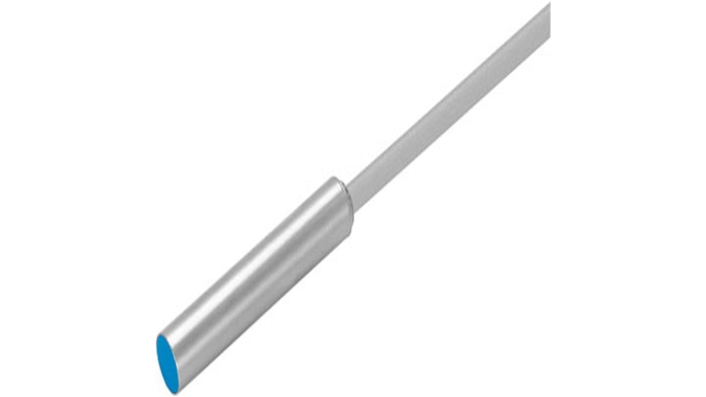 Festo SIEN-6,5B-NS-K-L, sensore di prossimità cilindrico NPN, rilevamento a 1,5 mm, alimentazione 10-30 V CC, IP65/IP67.