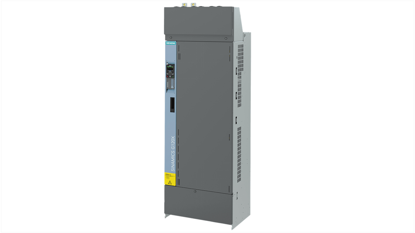 Inverter Siemens 6SL3220-3YE60-0CF0, 400 kW, 3 fasi, 380-480 V, corrente 562 A, grado di protezione IP20.