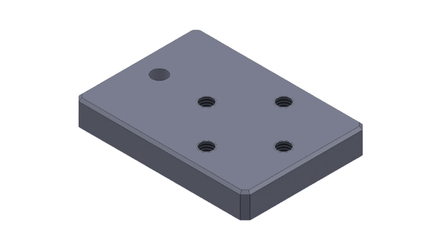 Piastra adattatrice Sick 2098799, accessorio per montaggio industriale, confezione da 4 pezzi, facile installazione.