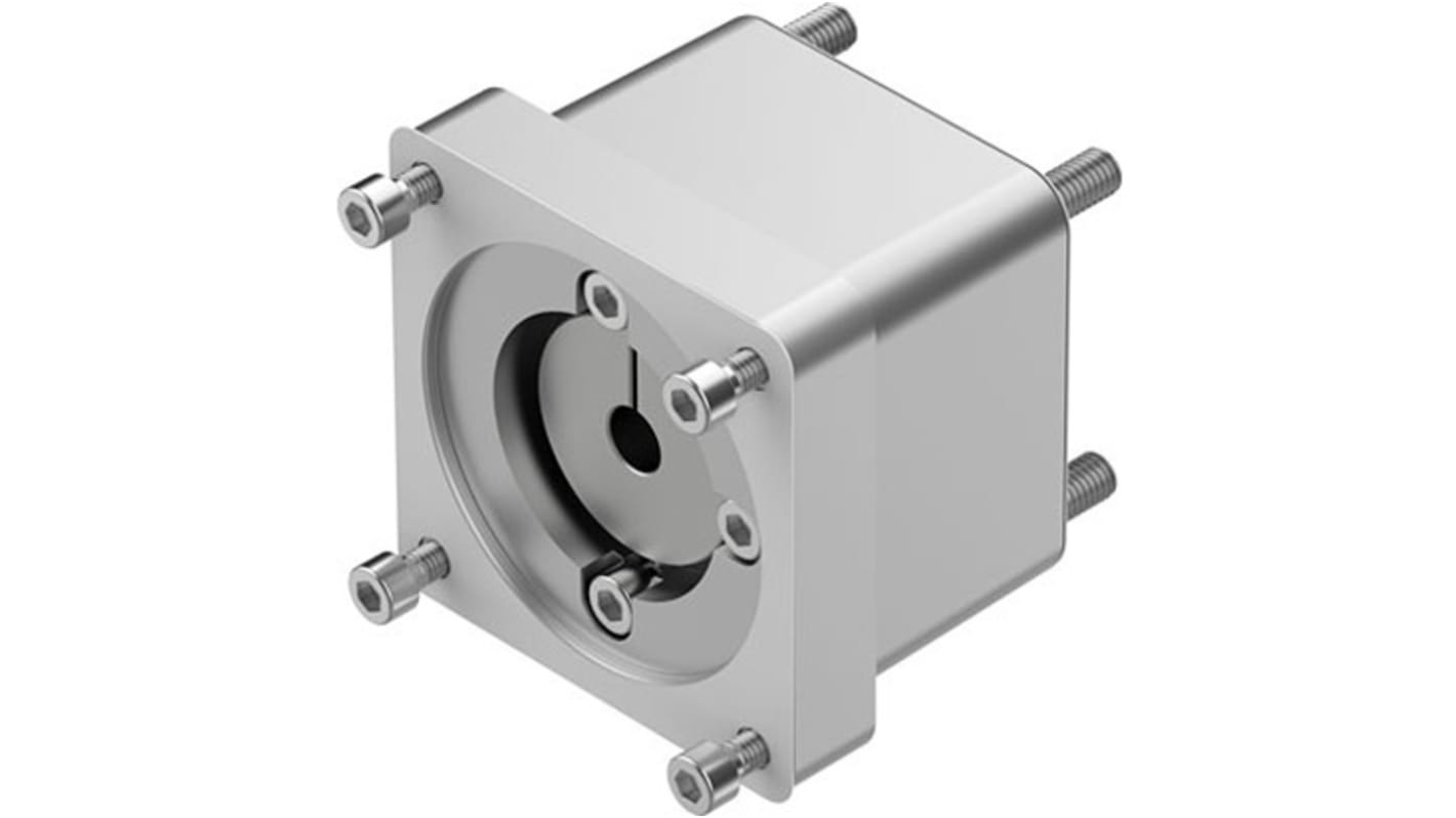 Kit di montaggio Festo EAMM-A-D60-87A-S1 per azionamenti elettromeccanici, con opzioni di montaggio assiale e conformità RoHS.