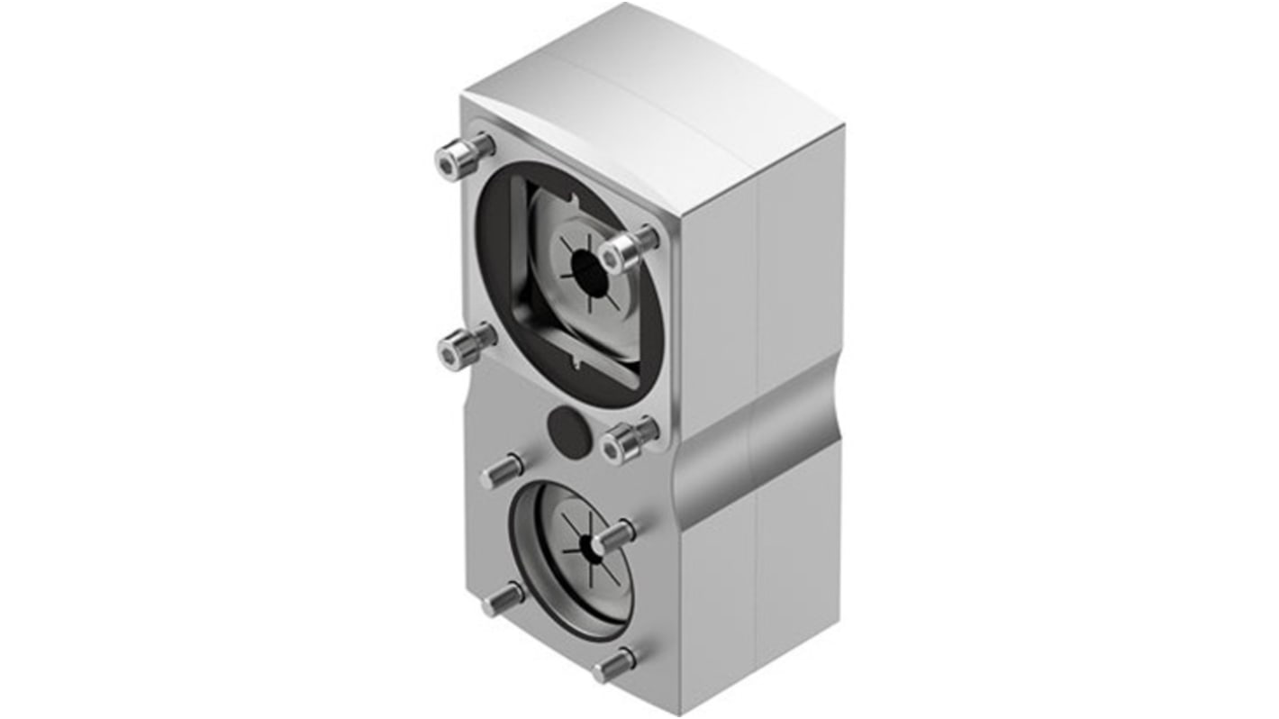 Festo EAMM-U-110-D60-100A-120-S1, kit di montaggio per accoppiamento motori e assi, trasmissione energia tramite cinghia, conforme RoHS.