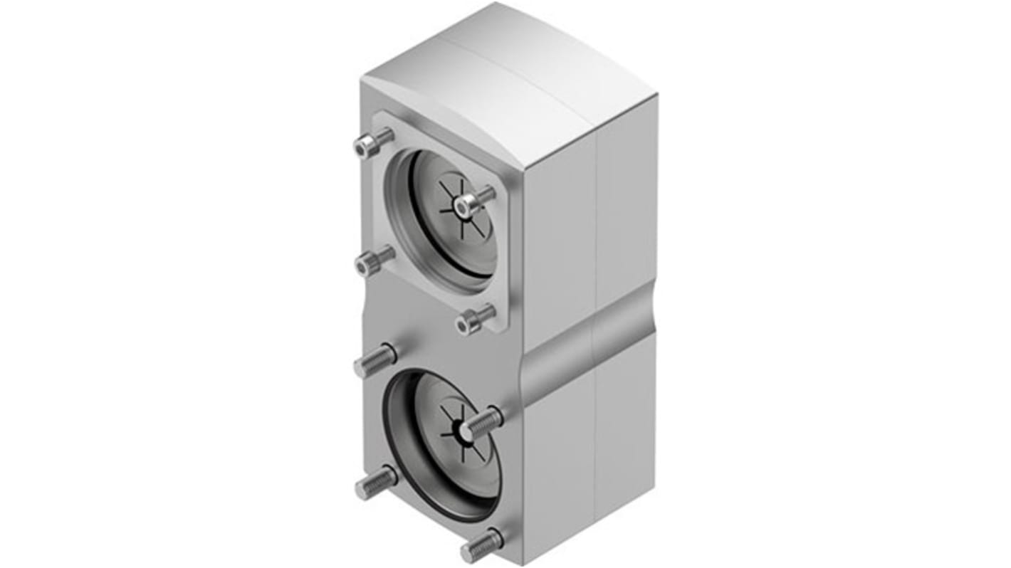 Kit di montaggio Festo EAMM-U-86-D60-70A-102-S1 per azionamenti elettromeccanici, grado di protezione IP65, umidità 0-95%.