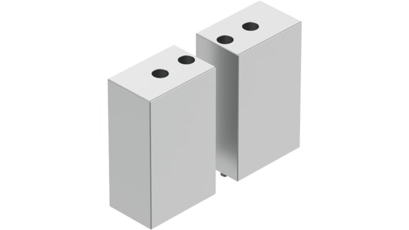 Pinza pneumatica Festo BUB-HGPT-50-B, presa parallela con ganasce da 50 mm, montaggio flessibile, operativa da 5 a 60 °C.