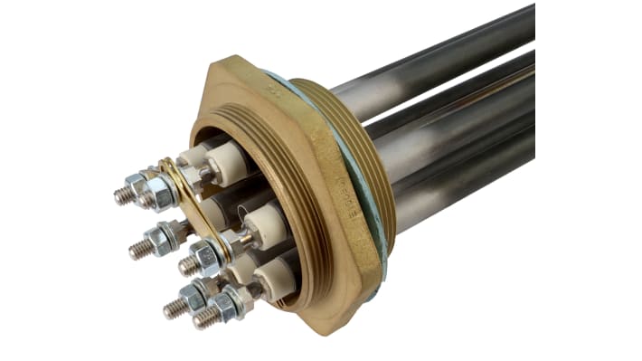 Riscaldatore a immersione Acim Jouanin TP771240/30DF, potenza 30 kW, dimensioni 1.294 m x 95 mm, tensione 400/692 V.