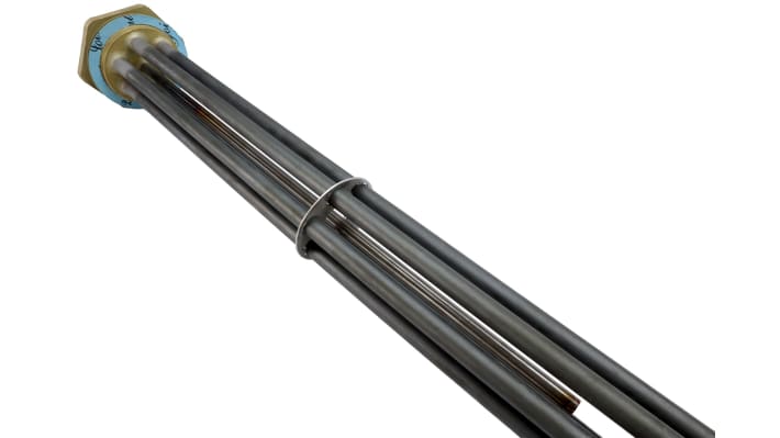 Riscaldatore a immersione Acim Jouanin TP771495/35DF, potenza 35 kW, dimensioni 1.294 m x 95 mm, tensione 400/692 V.