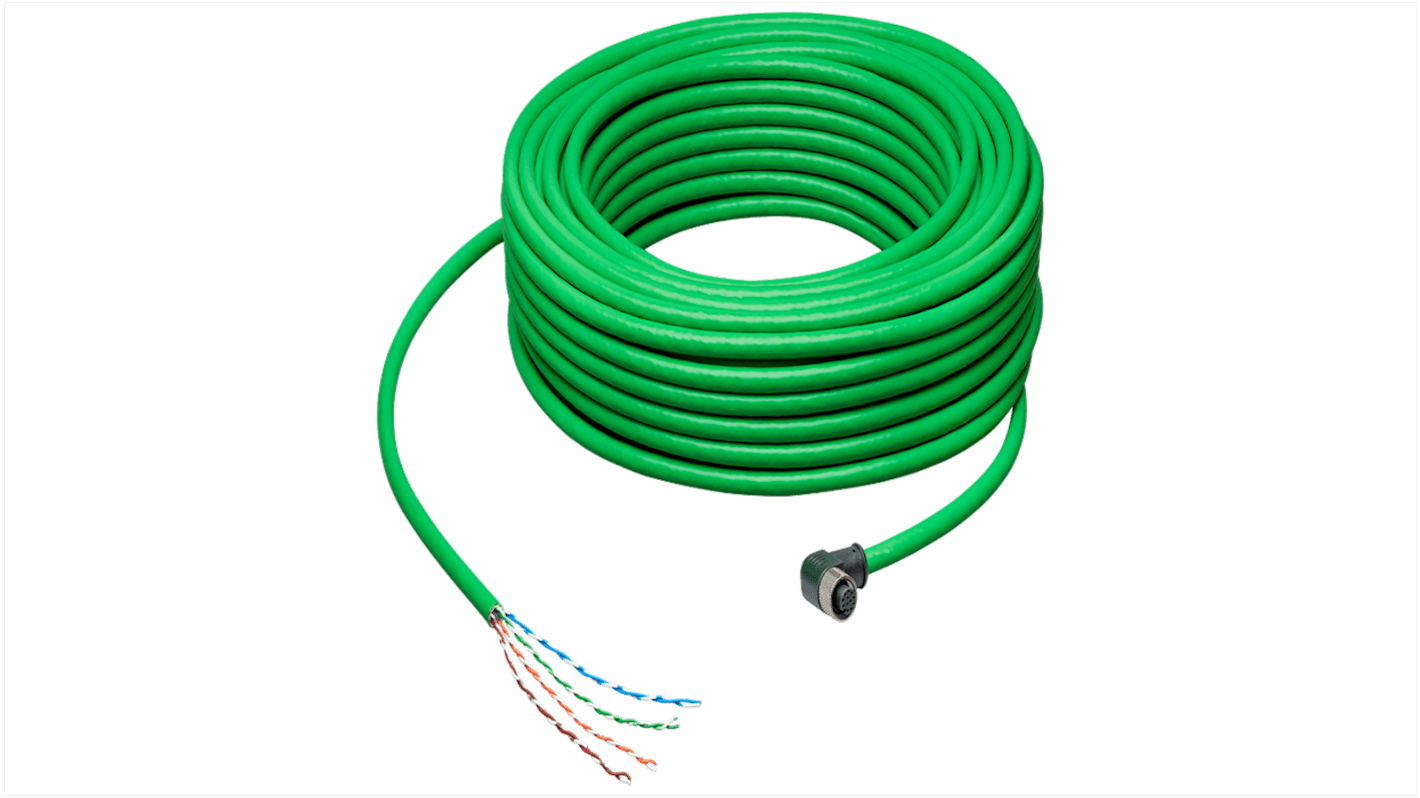 Cavo dati Siemens 6GF3500-8BA43, 30m, 8 core, connettore M12 preassemblato, per dispositivi MV500.