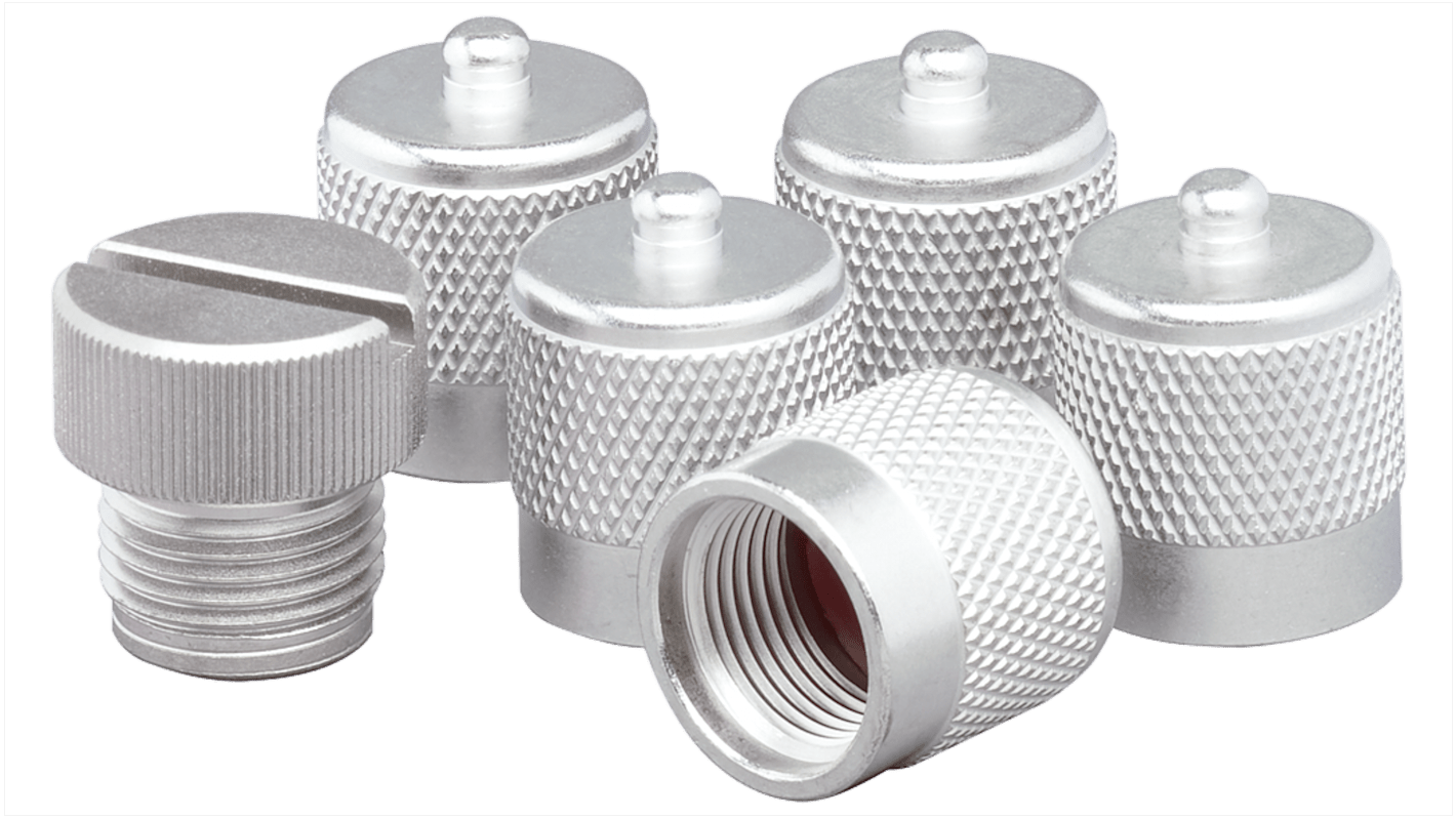 Cappuccio protettivo Siemens 6GT2898-4AA10 per dispositivi SIMATIC RF, grado di protezione IP65, include tappi per collegamenti.