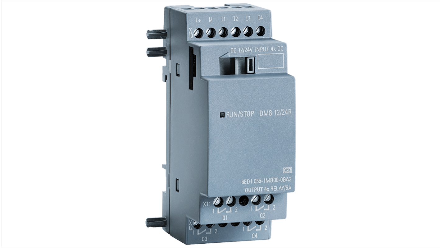 Modulo I/O PLC Siemens 6AG1055-1MB00-7BA2, 4 uscite digitali, rivestimento conformale per protezione ambientale.