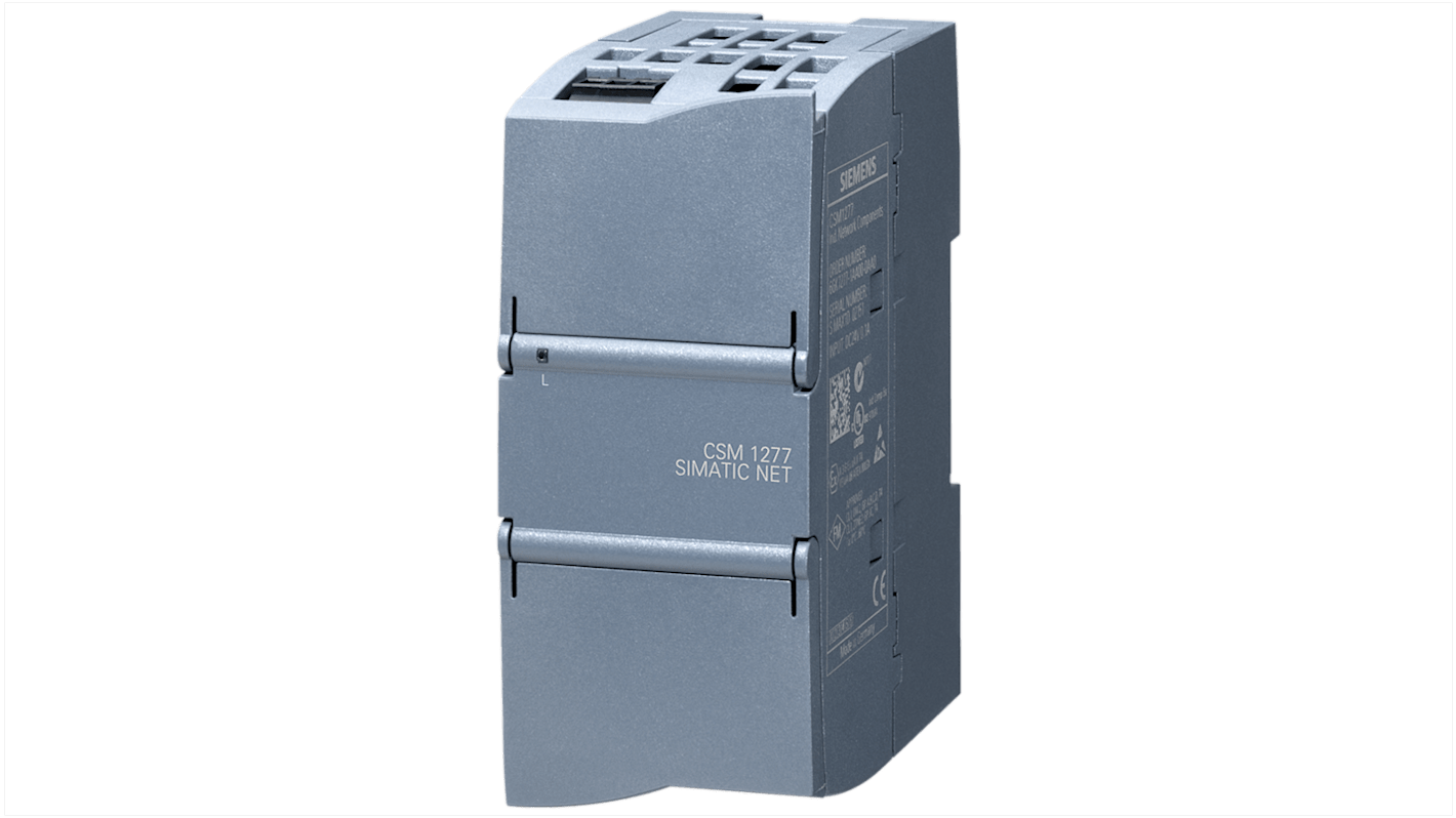 Modulo Ethernet Siemens 6AG1277-1AA10-2AA0, compatto, per ambienti difficili, velocità 10/100 Mbit/s, protezione da agenti esterni.