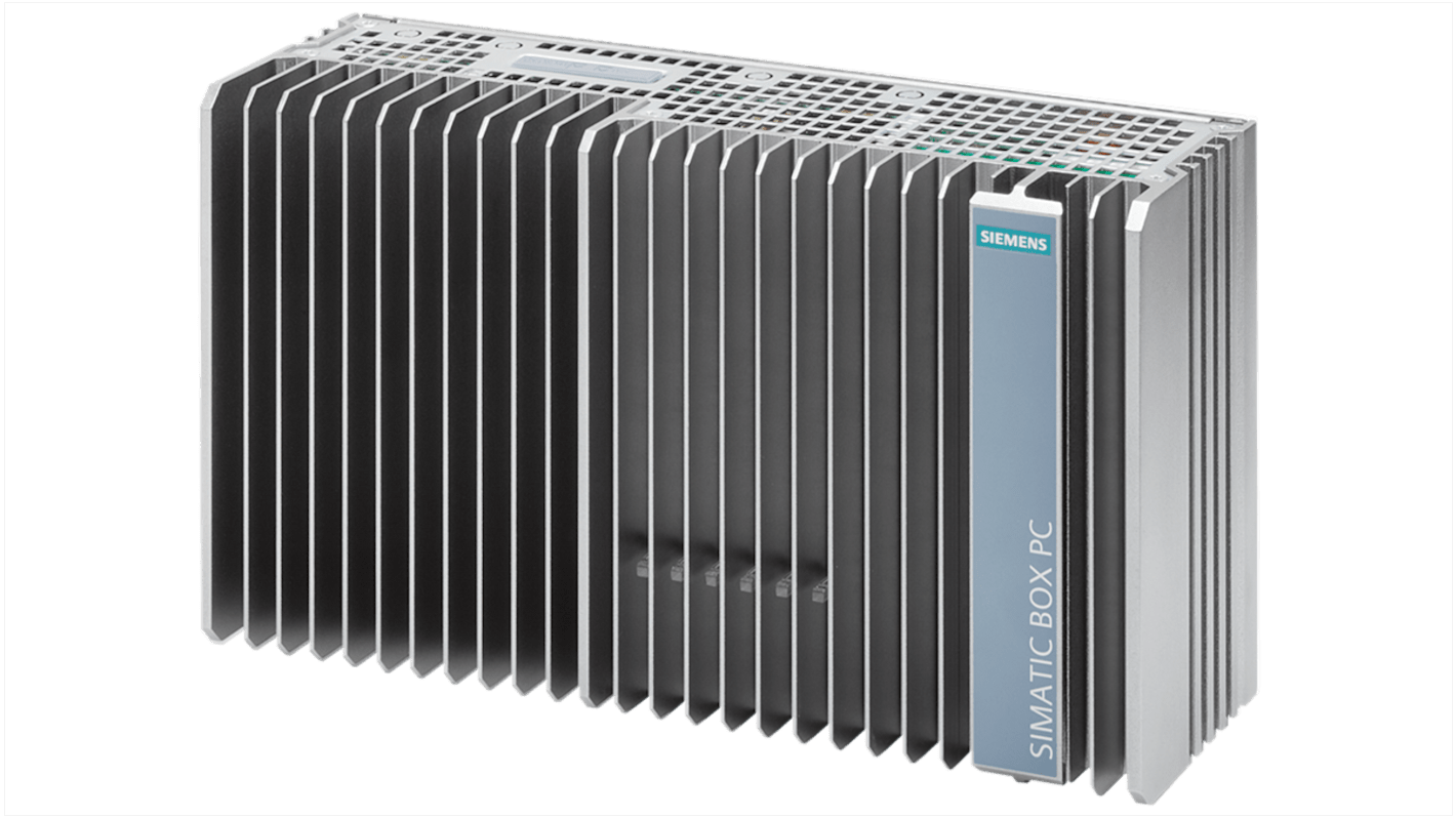 Computer industriale Siemens 6ES7647-0JB02-0YA2, processore ARM, 8 GB RAM, 4 porte Ethernet, dimensioni 234 x 129 x 71 mm.