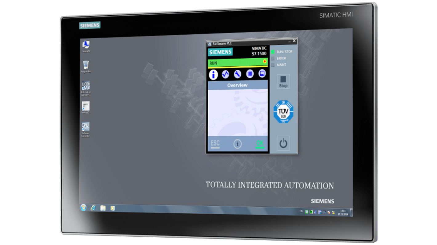 CPU PLC Siemens 6ES7672-8AC02-0YA0, unità per automazione con 20 ingressi, progettata per applicazioni industriali.