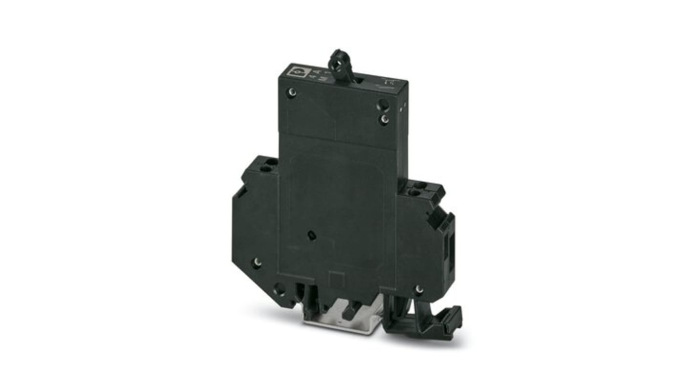 Interruttore di sicurezza elettronico Phoenix Contact, 1 canale, 4A, montaggio su guida DIN, larghezza 12,5 mm, segnalazione a distanza integrata.