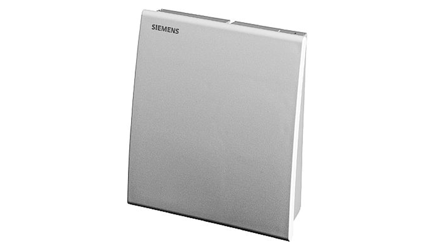 Sensore di temperatura Siemens BPZ:QAA24, montaggio a parete, precisione 0,8, intervallo 0-50°C, compatibile con scatole da incasso.