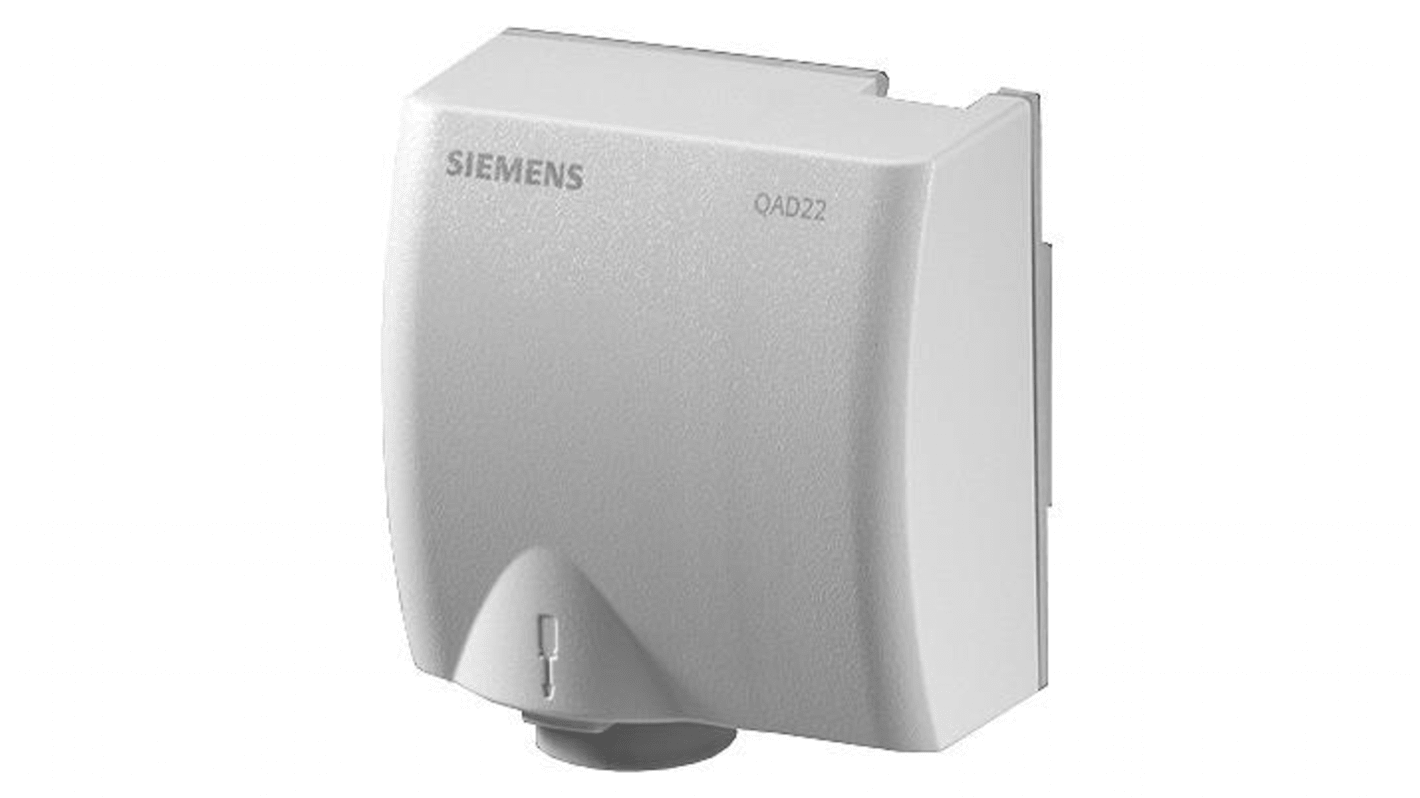Sensore di temperatura Siemens BPZ:QAD22, rilevamento da -30°C a +130°C, installazione semplice, segnali di uscita termistore e RTD.