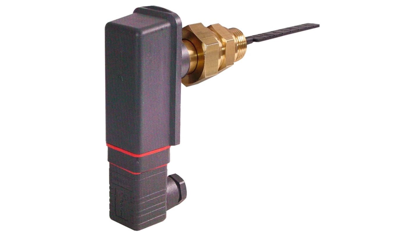 Interruttore di flusso Siemens BPZ:QVE1901 per aria, gas, liquidi e olio, tensione 230 V, corrente 6 A, in polyamide.