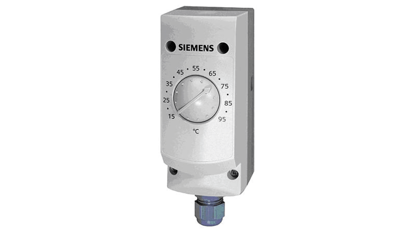 Modulo di controllo temperatura Siemens S55700-P111, alimentazione 24 V ac, montaggio a parete, dimensioni 55 x 156 x 72 mm.