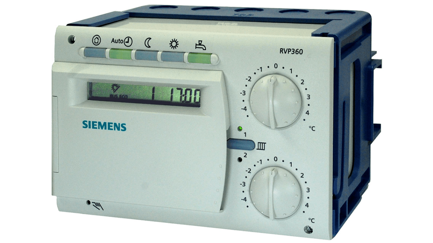 Controller Siemens S55370-C139, montaggio a parete, 11 uscite, alimentazione 24 V ac, dimensioni 144 x 96 x 108,5 mm.
