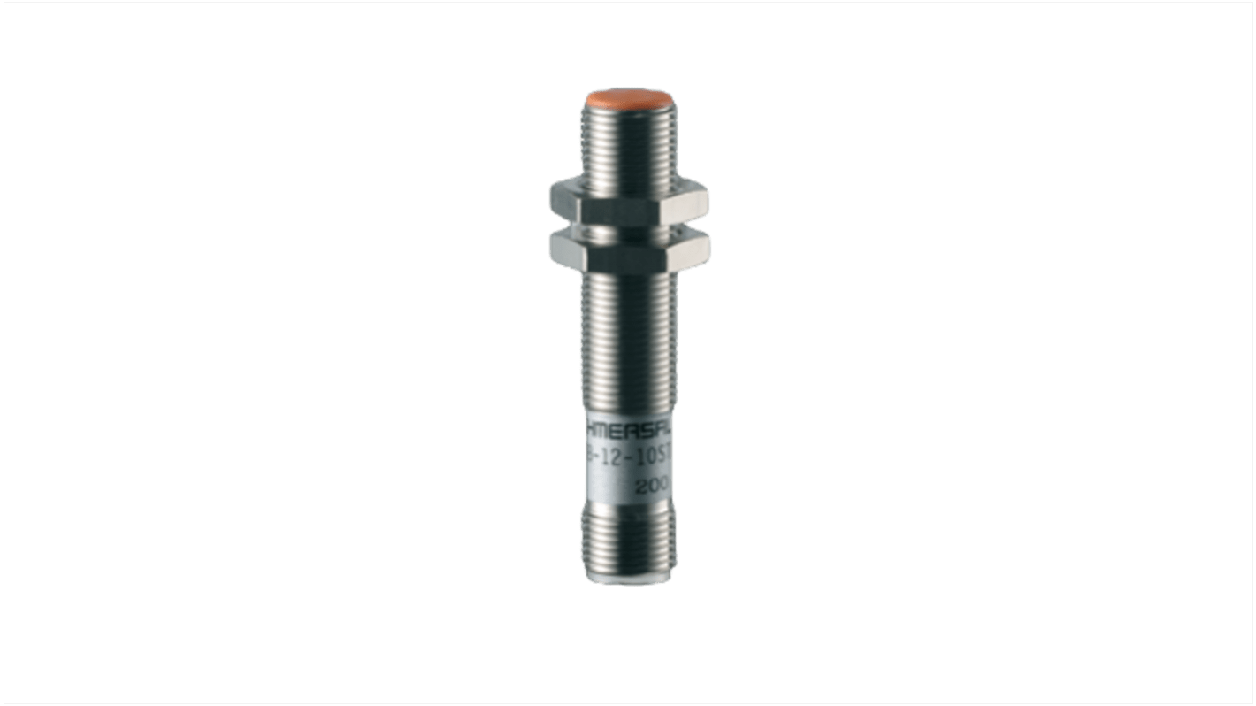 Sensore di prossimità induttivo cilindrico Schmersal IFL 4B-12-10STPK1, PNP, M12, rilevamento 4 mm, IP67, -25/+70 °C.