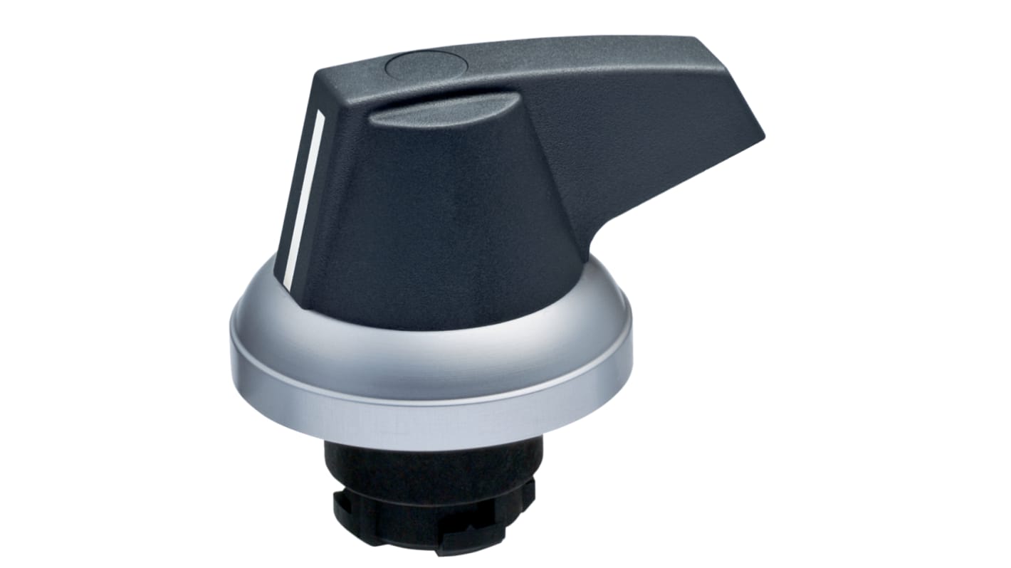 Selettore a 3 posizioni Schmersal EX-RWT32, diametro di montaggio 22,3 mm, design rotondo in alluminio, attuatore a molla.