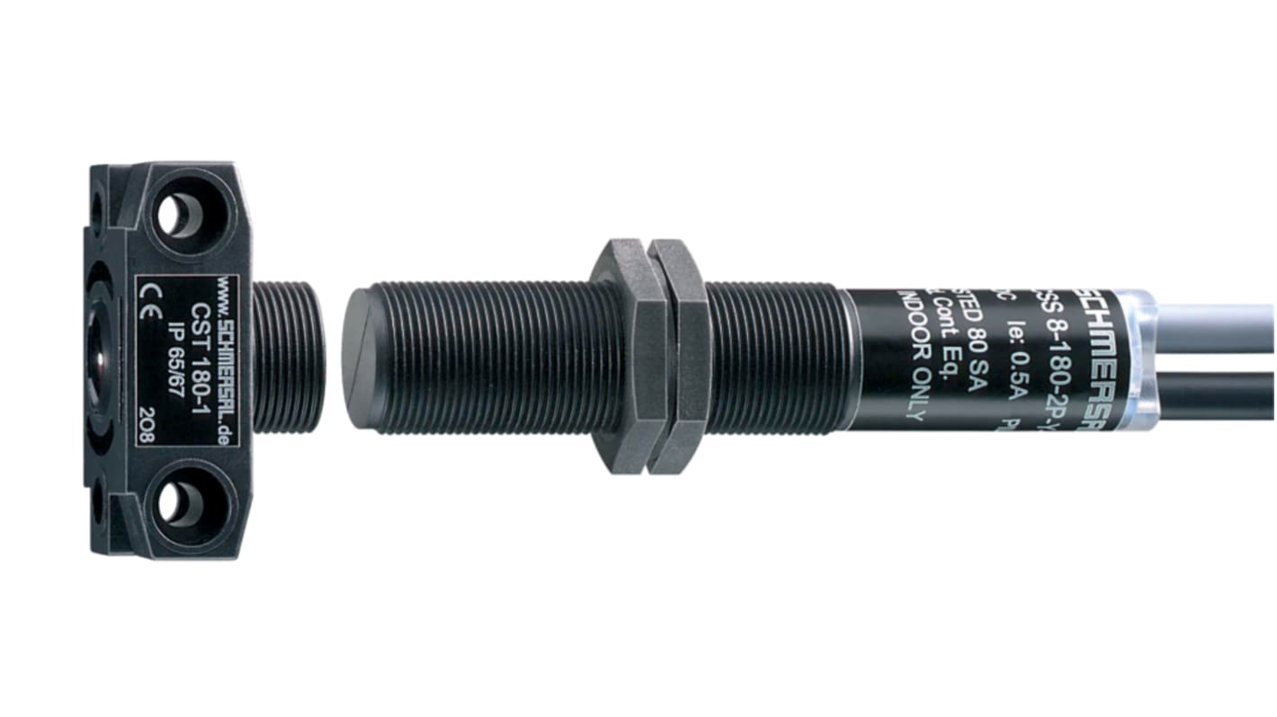 Schmersal, sensore di sicurezza EX-CSS 8-180-2P+D-M-L-3G/D, interruttore senza contatto in termoplastico rinforzato.