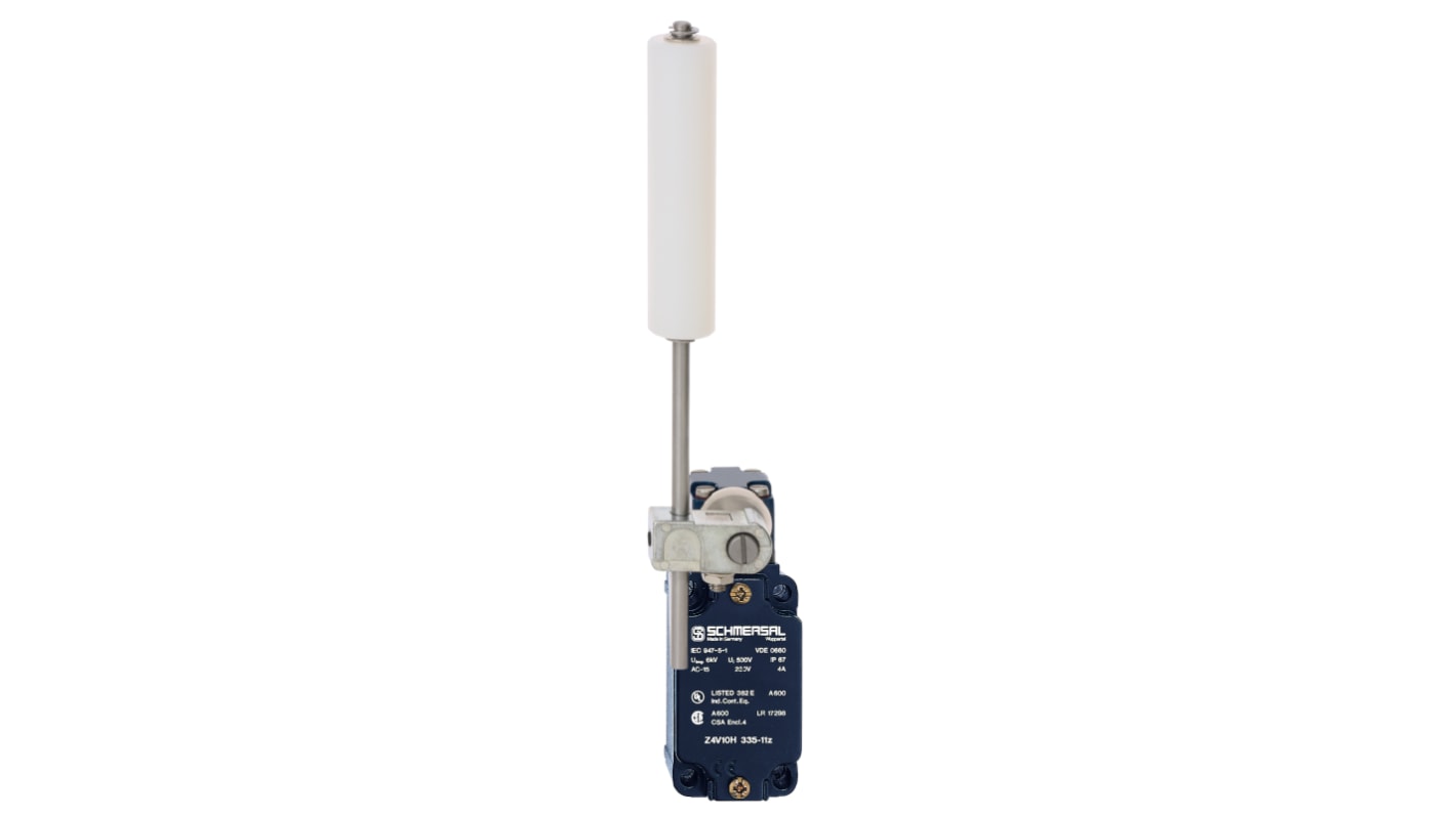 Interruttore di interblocco di sicurezza Schmersal EX-Z4V10H, con contatti ausiliari e grado di protezione IP67.