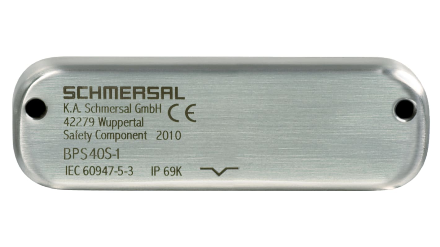 Attuatore di sicurezza Schmersal EX-BPS 40S-2 in acciaio inox, progettato per applicazioni industriali con protezione antiesplosione.