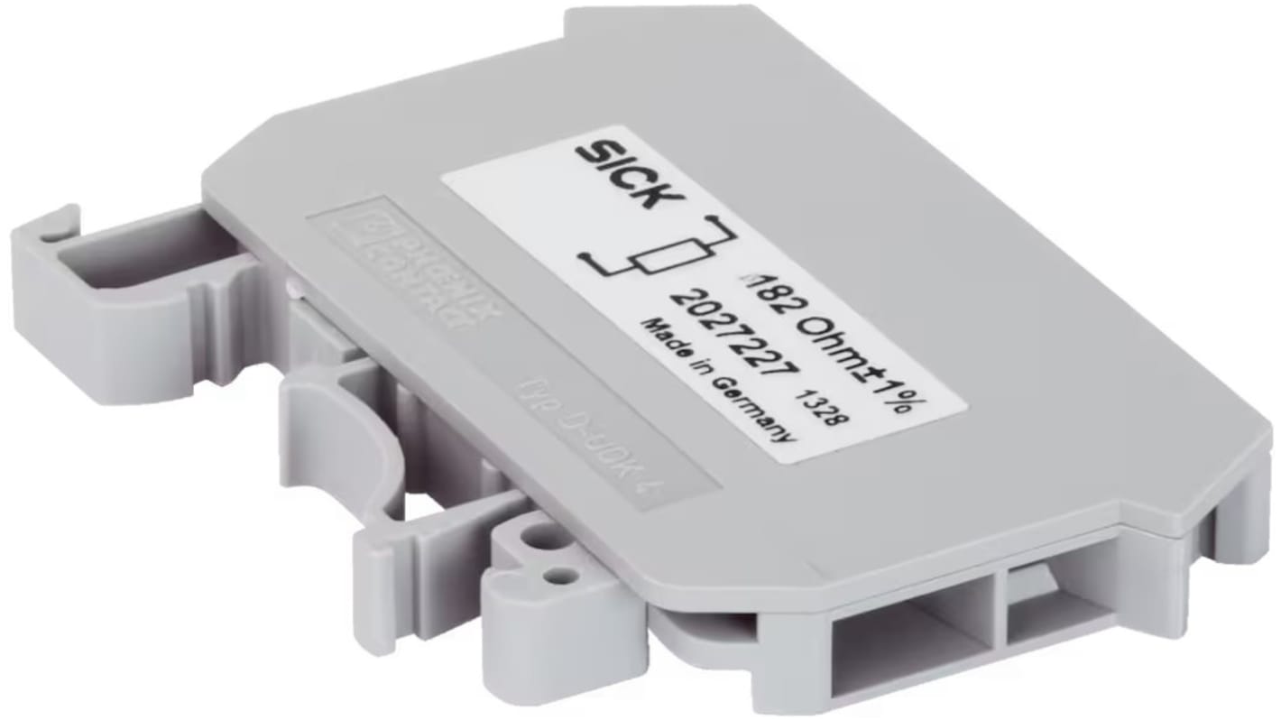 Terminale Sick 2027227 per sensori, resistenza 182 Ohm, migliora EMC senza interfaccia EFI, compatibile con applicazioni industriali.