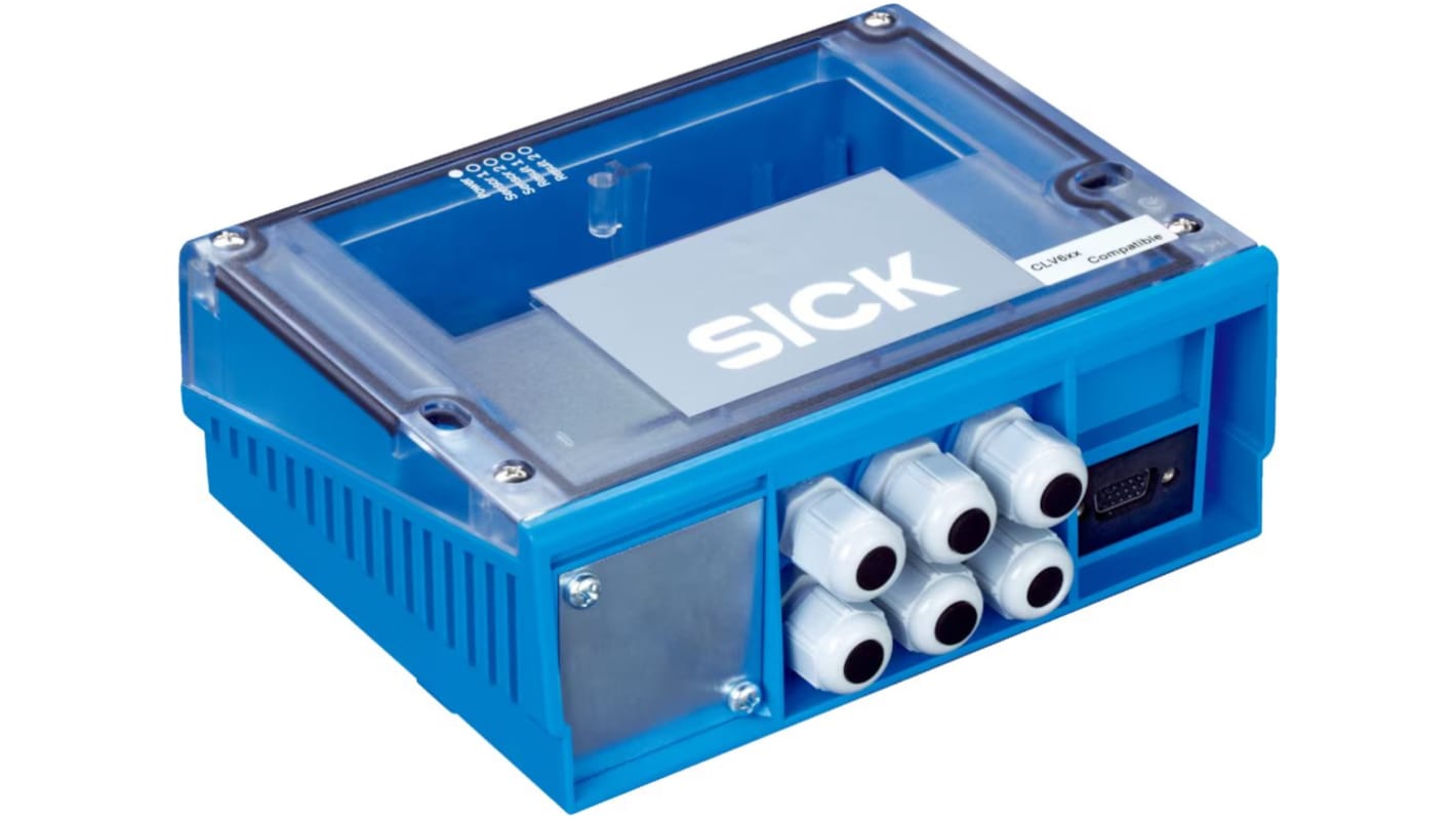 Modulo I/O CAN-BUS Sick CDM420-0001, grado di protezione IP65, custodia in policarbonato, -35 a 40 °C, 800g.
