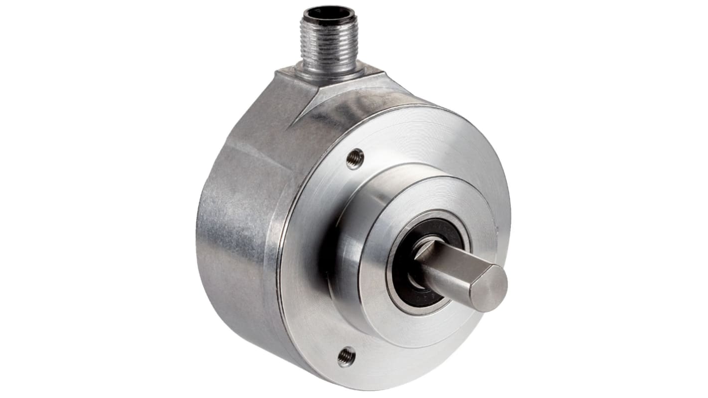 Encoder incrementale Sick DFS60A-S4PC00S81, 60 mm di diametro, albero pieno 10 mm, IP65/IP67, programmabile, montaggio a flangia.