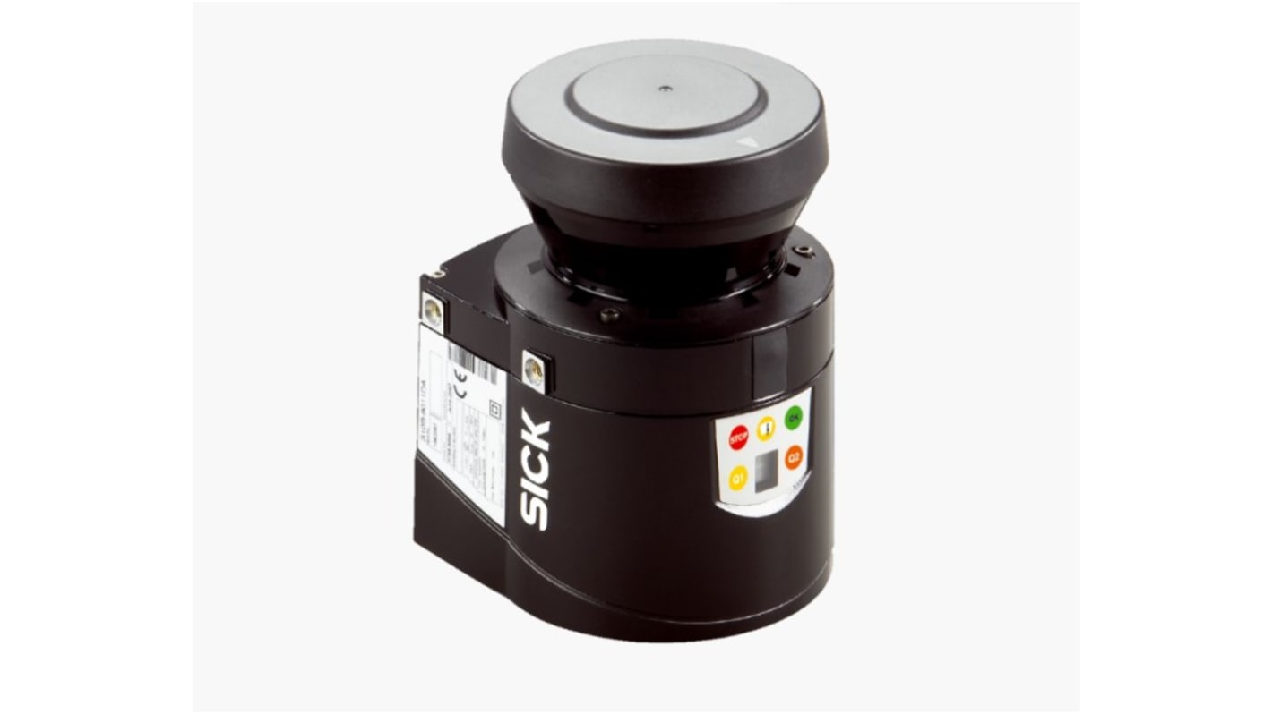 Scanner laser di sicurezza Sick S10B-9011DA, LIDAR 2D, campo 0-10 m, angolo 270°, IP65, dimensioni 105 x 102 x 152 mm.