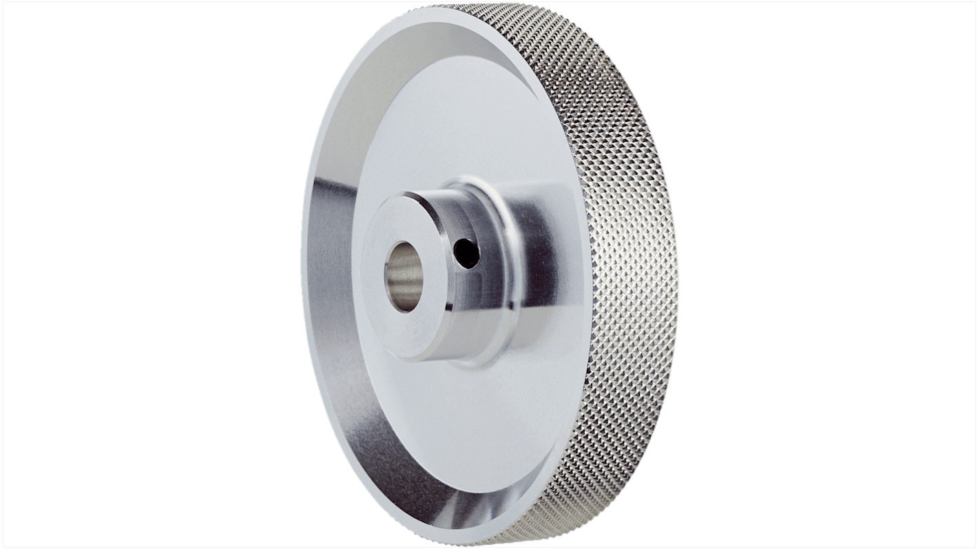 Ruota di misurazione Sick BEF-MR08200AK in alluminio, per albero da 8 mm, circonferenza 200 mm, altezza 63.7 mm. Compatibile con vari materiali.
